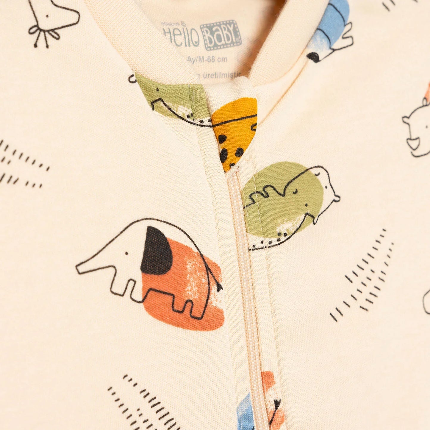 HelloBaby Newborn Boy Jumpsuit - Beige