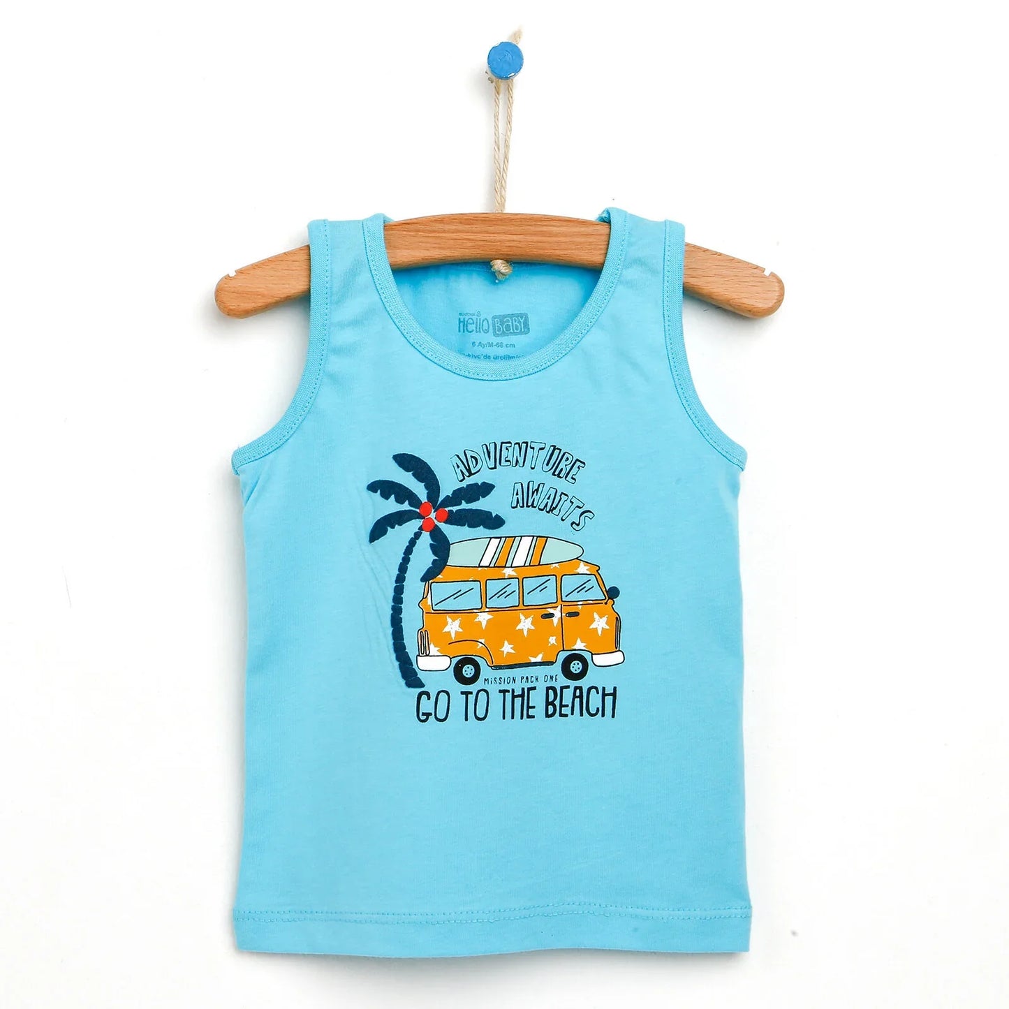 HelloBaby Basic Baby Boy Tank Top - Turquois