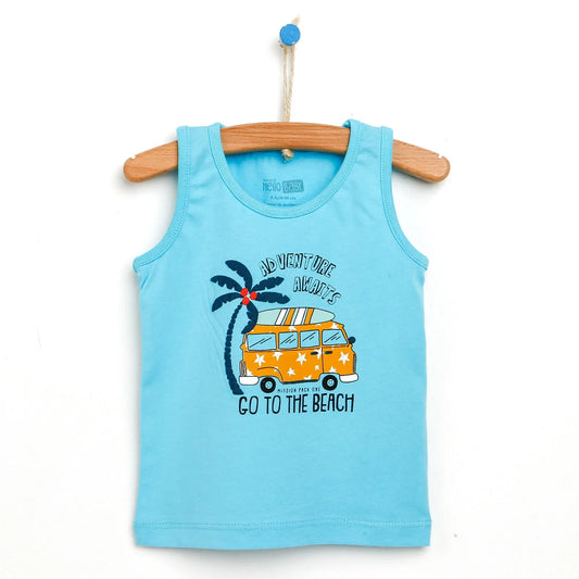 HelloBaby Basic Baby Boy Tank Top - Turquois
