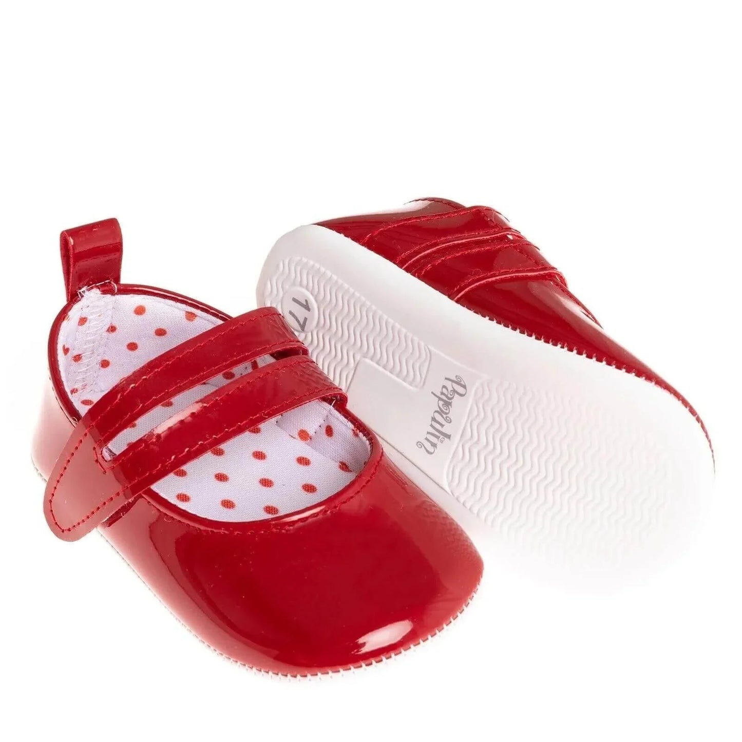 Papulin Baby Girl Booties - Red