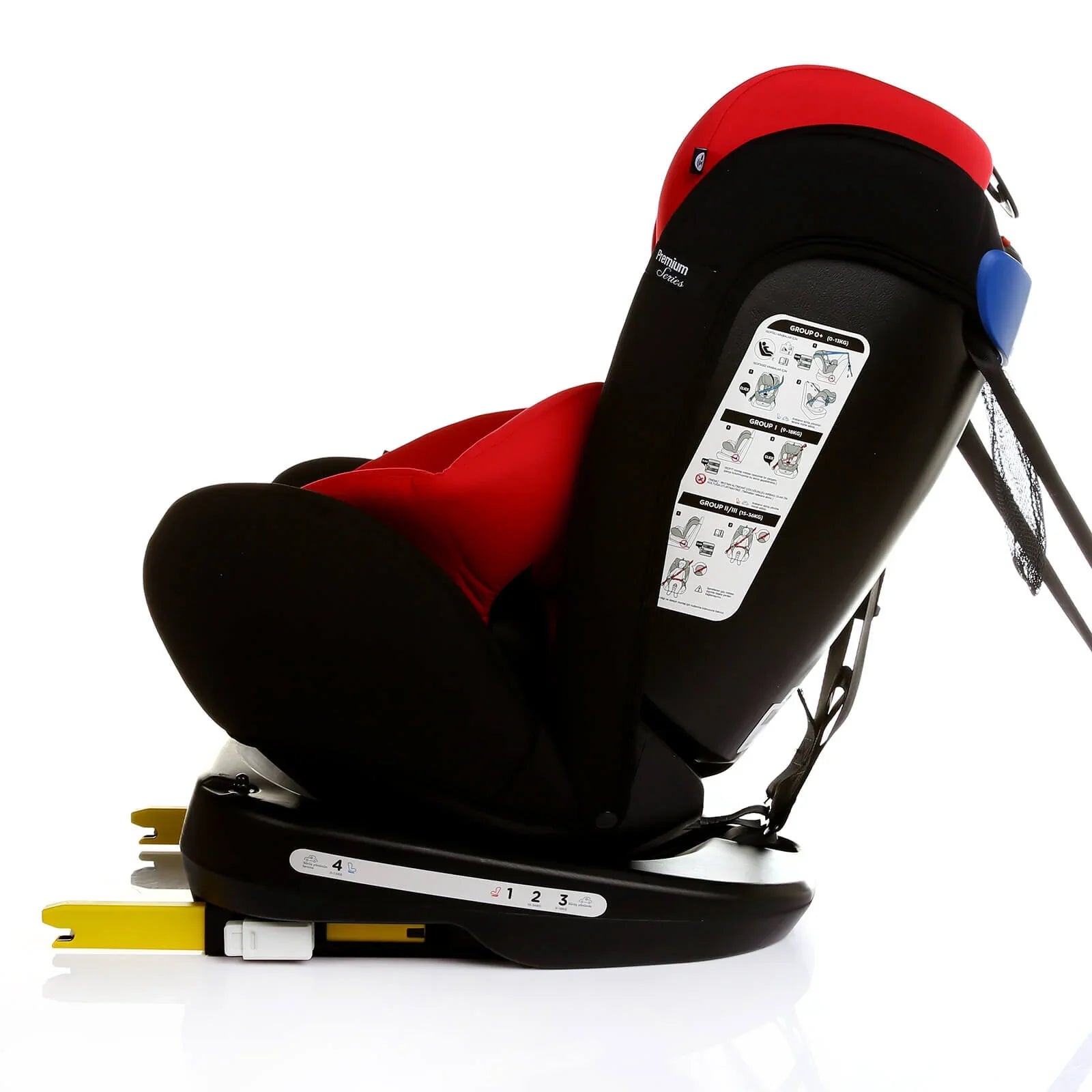 baby plus Orbitfix Group 0/1 Baby Car Seat - Black Red
