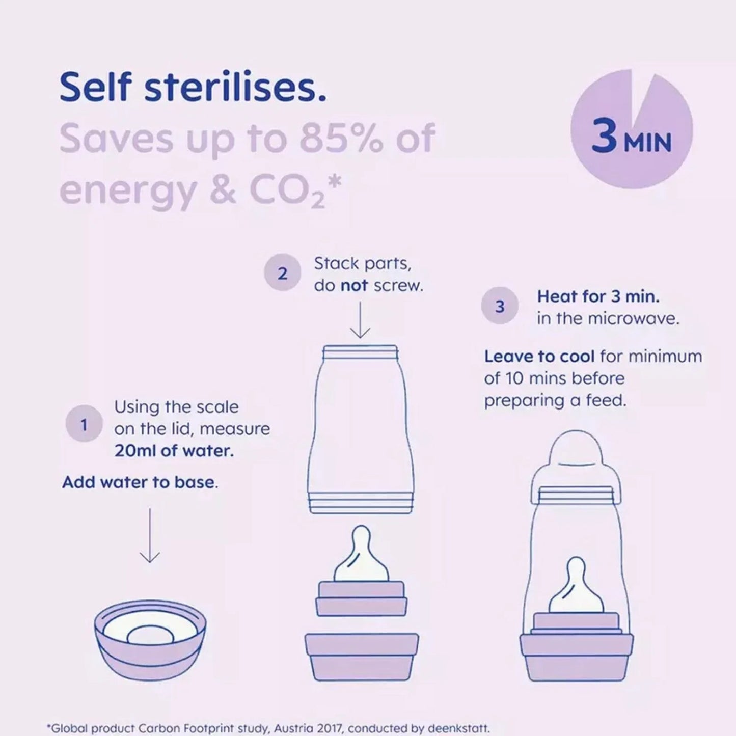 MAM Easy Start Anti-Colic Bottle 260ml Pack of 3 Assorted