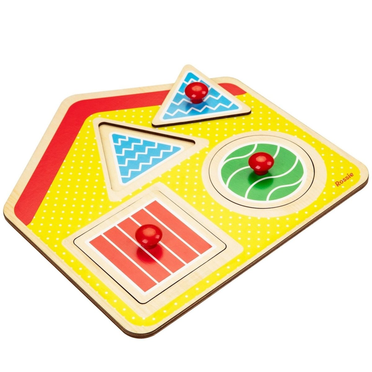 Rossie Wooden First Puzzle - Geometric House