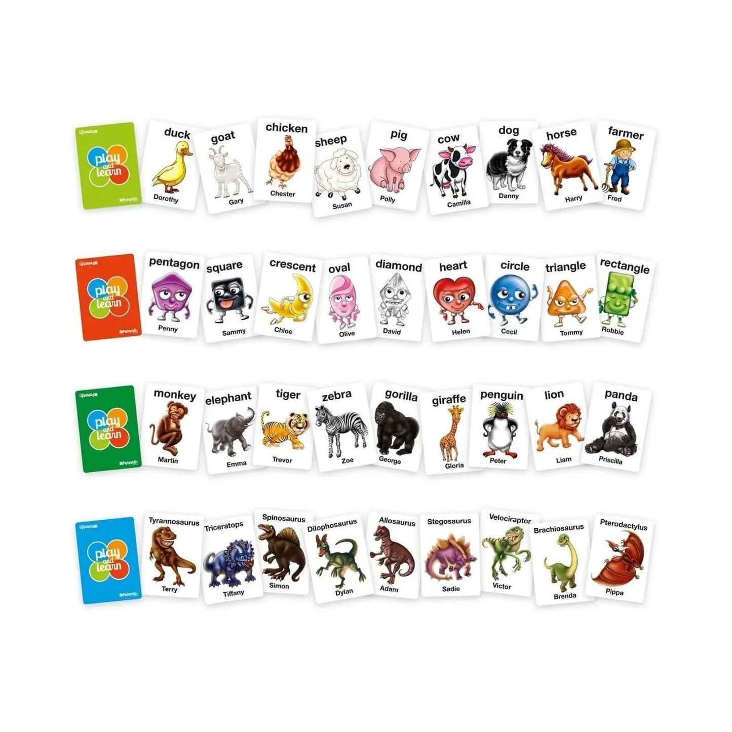 Peterkin Snap Card Game Set - Pack of 4