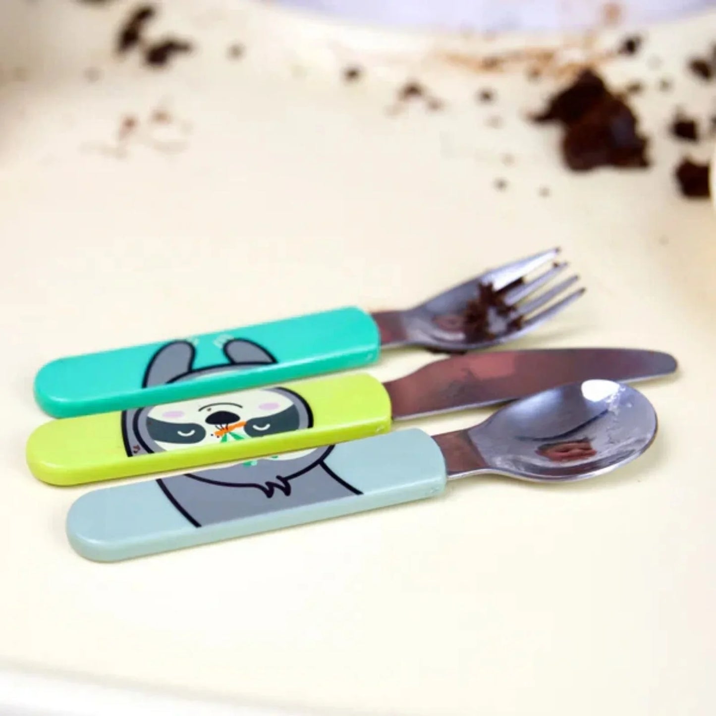 TUM TUM Travel Cutlery Set with Case - Stanley Sloth