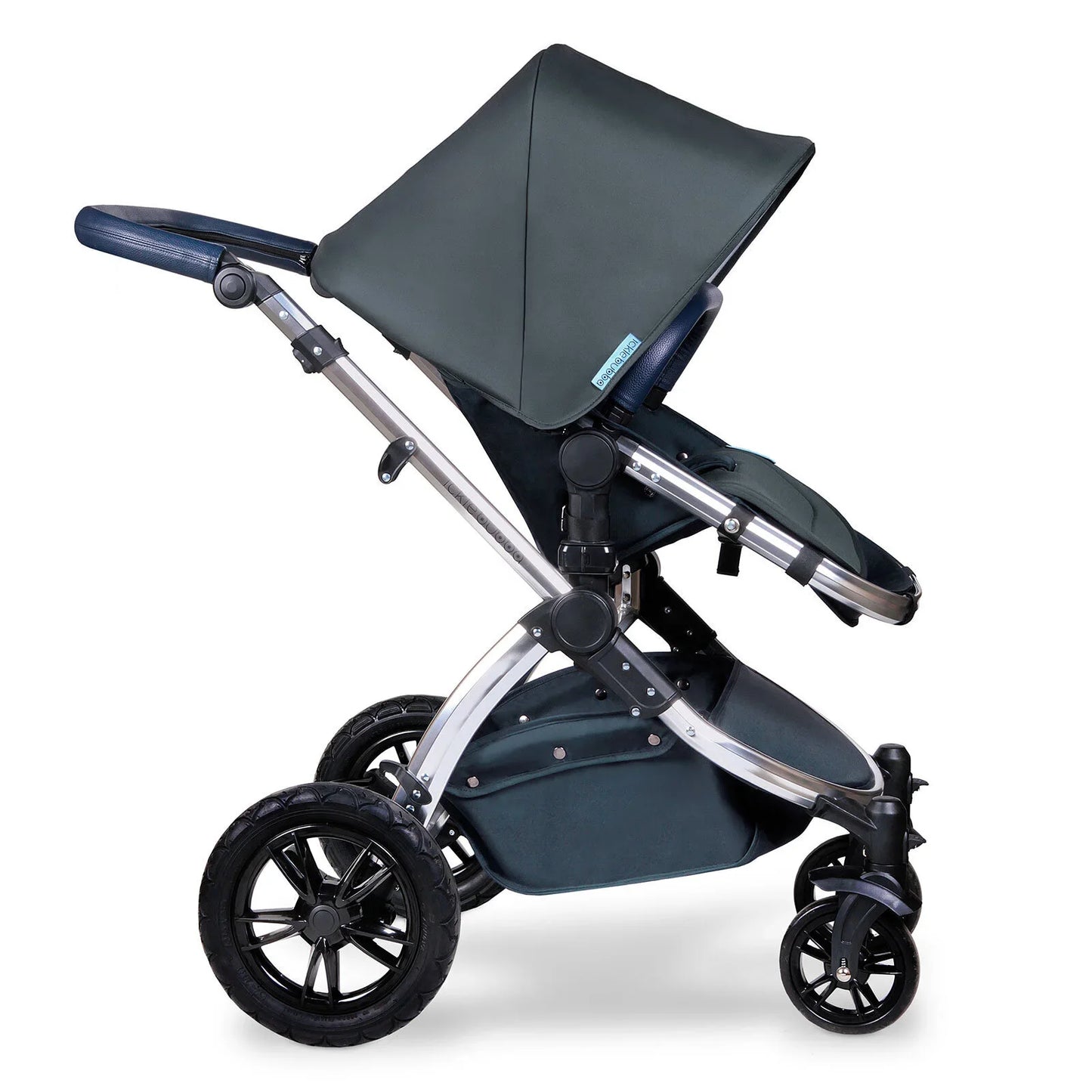 Ickle Bubba Stomp V4 2 In 1 Carrycot & Pushchair - Chrome/Blueberry