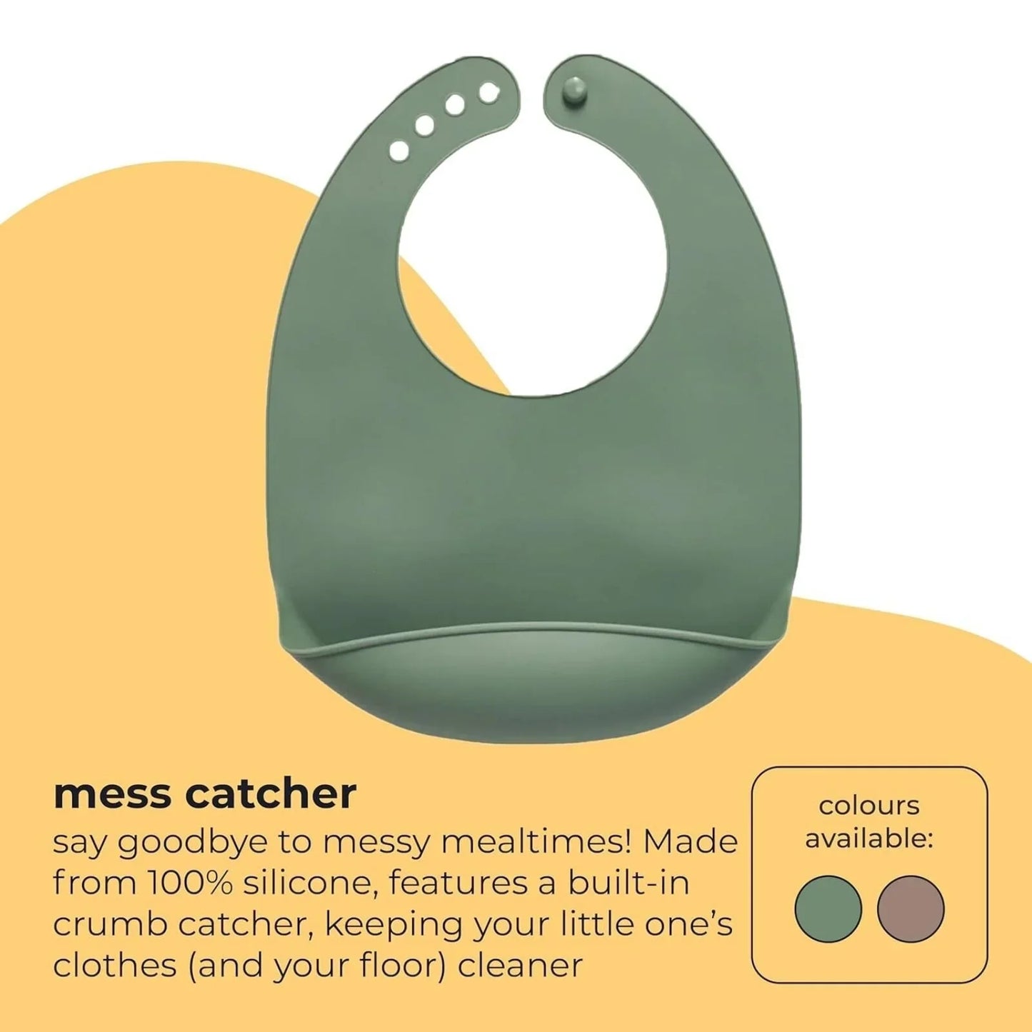Vital Baby Nourish Mess Catcher - Natural Moss