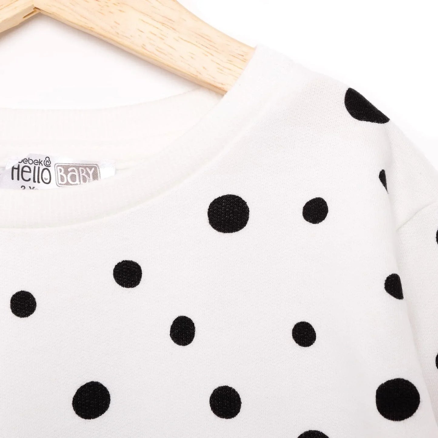 HelloBaby Basic Low Raised Polka-Dot Printed Sweatshirt - Printed