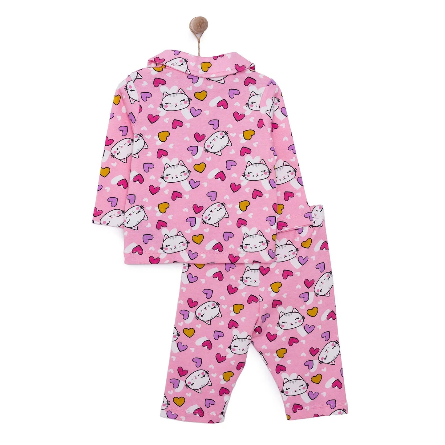 HelloBaby Girl Long Sleeve Pyjamas Set - Pink