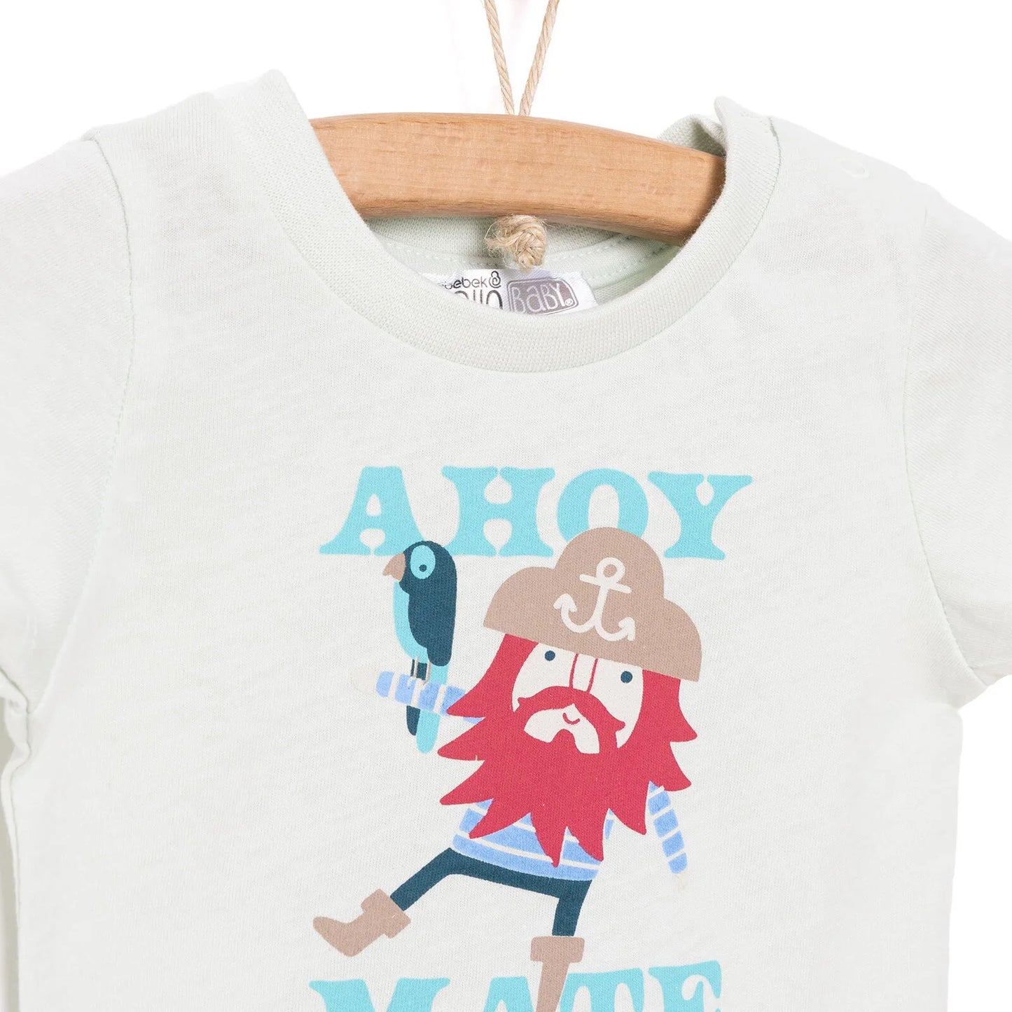 HelloBaby Basic Pirate Printed Tshirt - Green