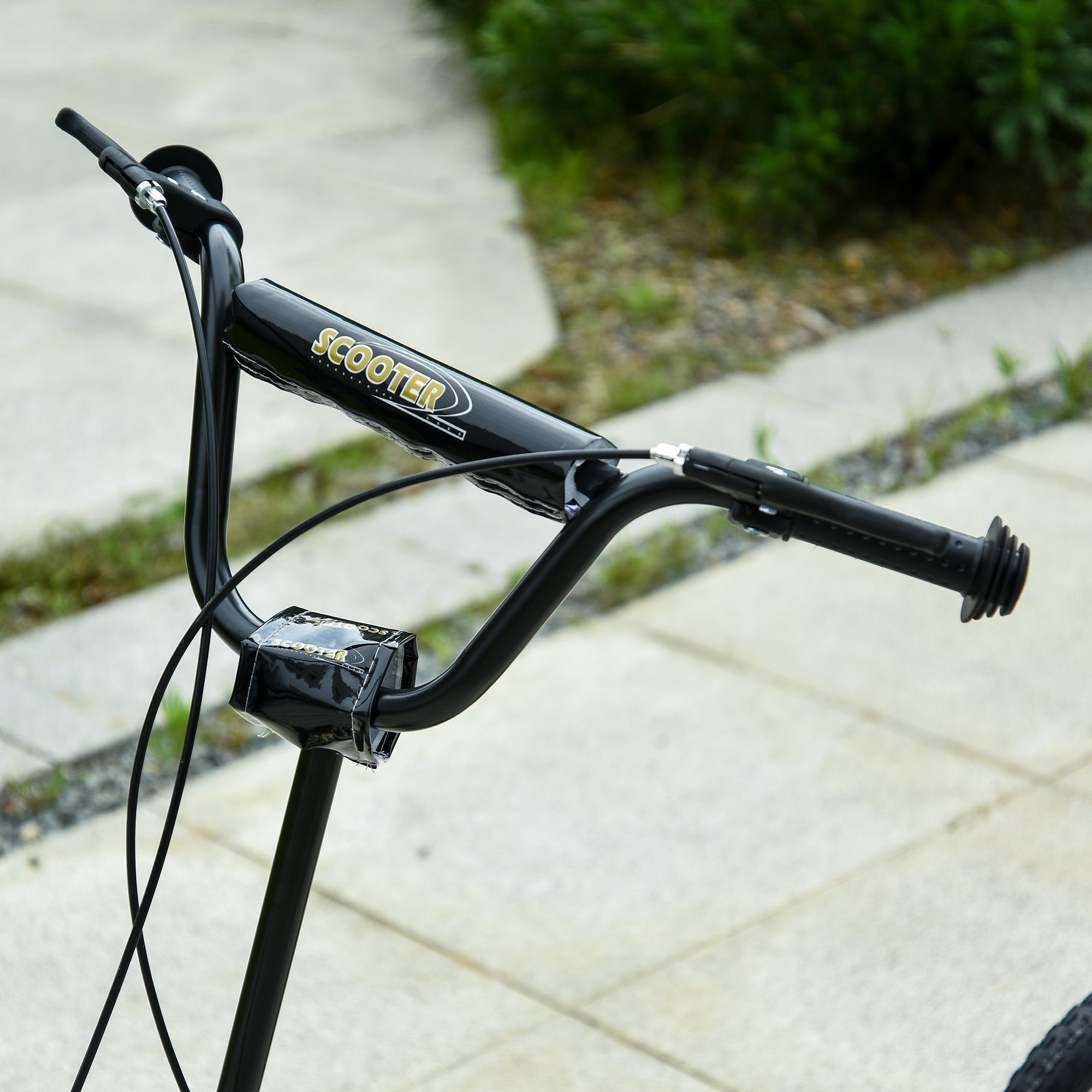 HOMCOM Teen Kids Stunt Scooter with Adjustable Handlebar, 12 Inch Rubber Tyres, Dual Brakes in Black-7