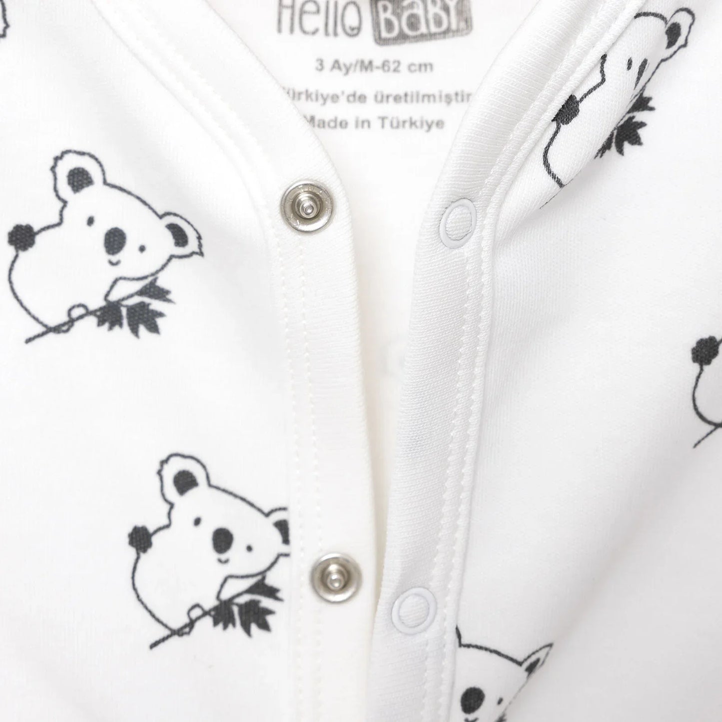 HelloBaby Footed Jumpsuit with Hat - Black