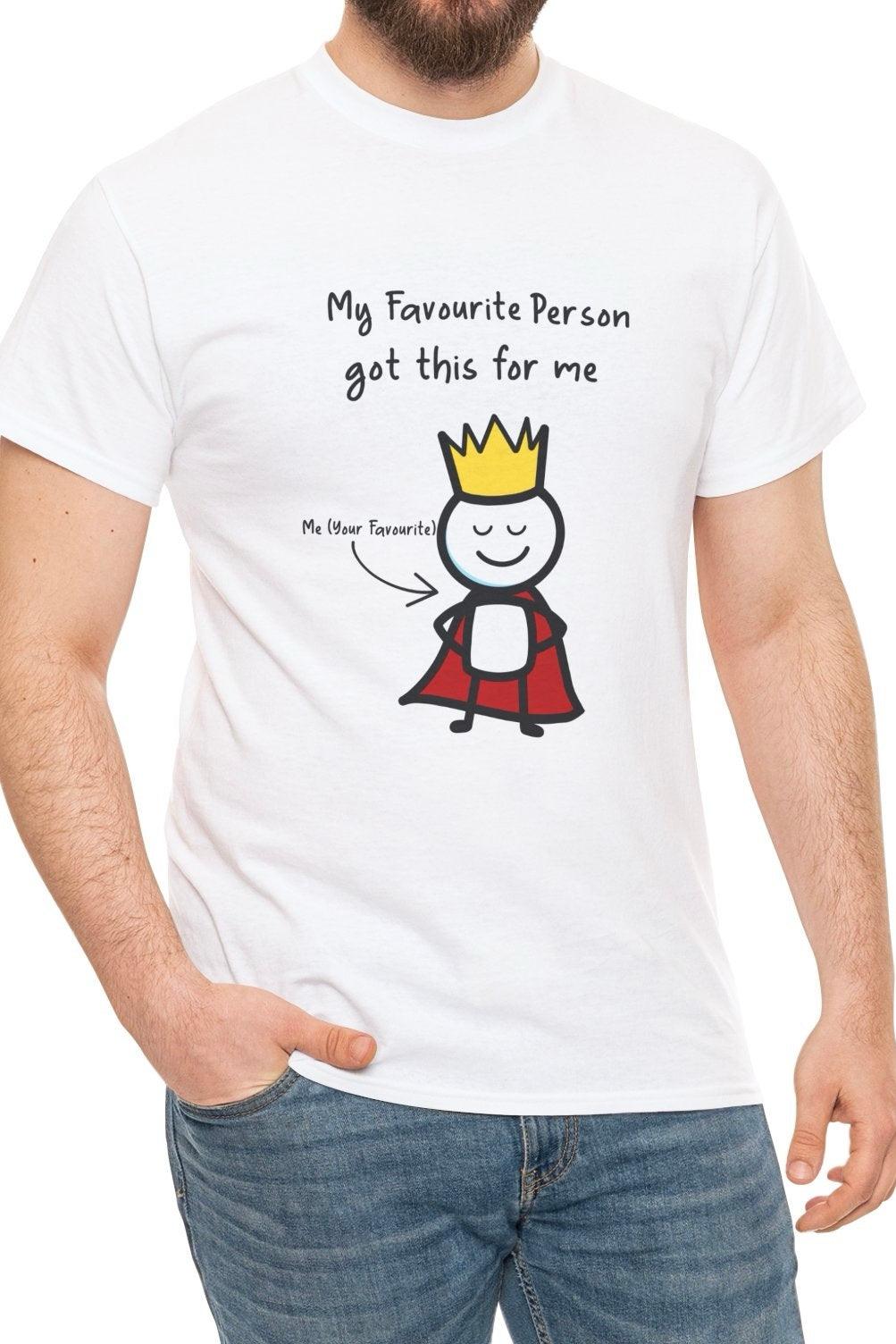 Favorite Person T-Shirt | Minimalist Crowned Love Tee - mezetto KEOLIX KEOLIX
