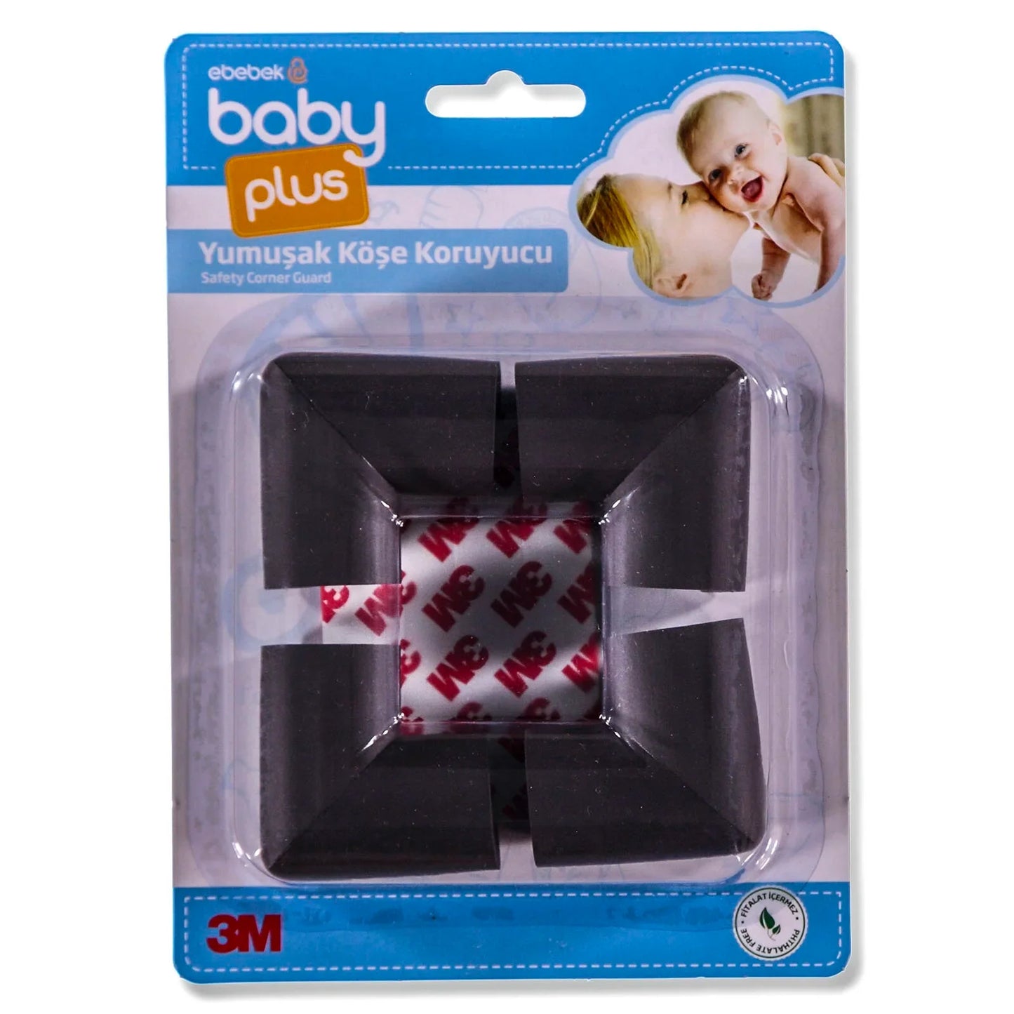baby plus Soft Corner Protector Pack of 4 - Brown