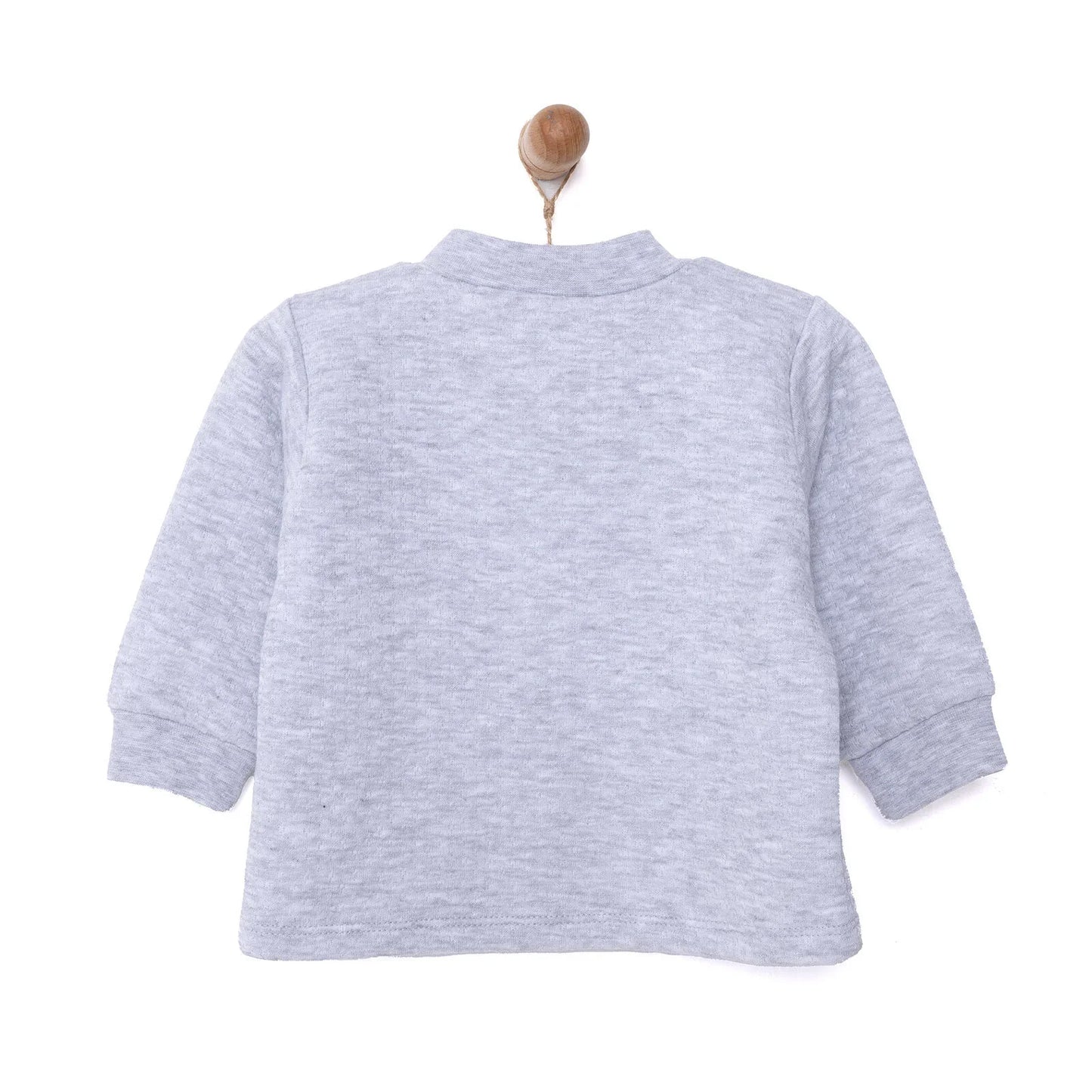 HelloBaby Unisex Quilted Cardigan - Grey Melange