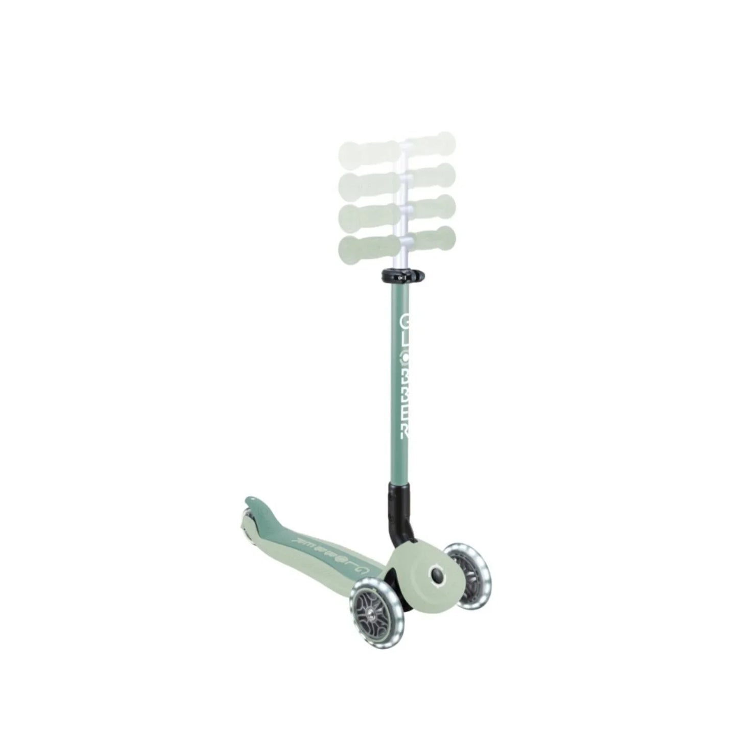 Globber Go Up Active Lights Eco Scooter - Pistachio