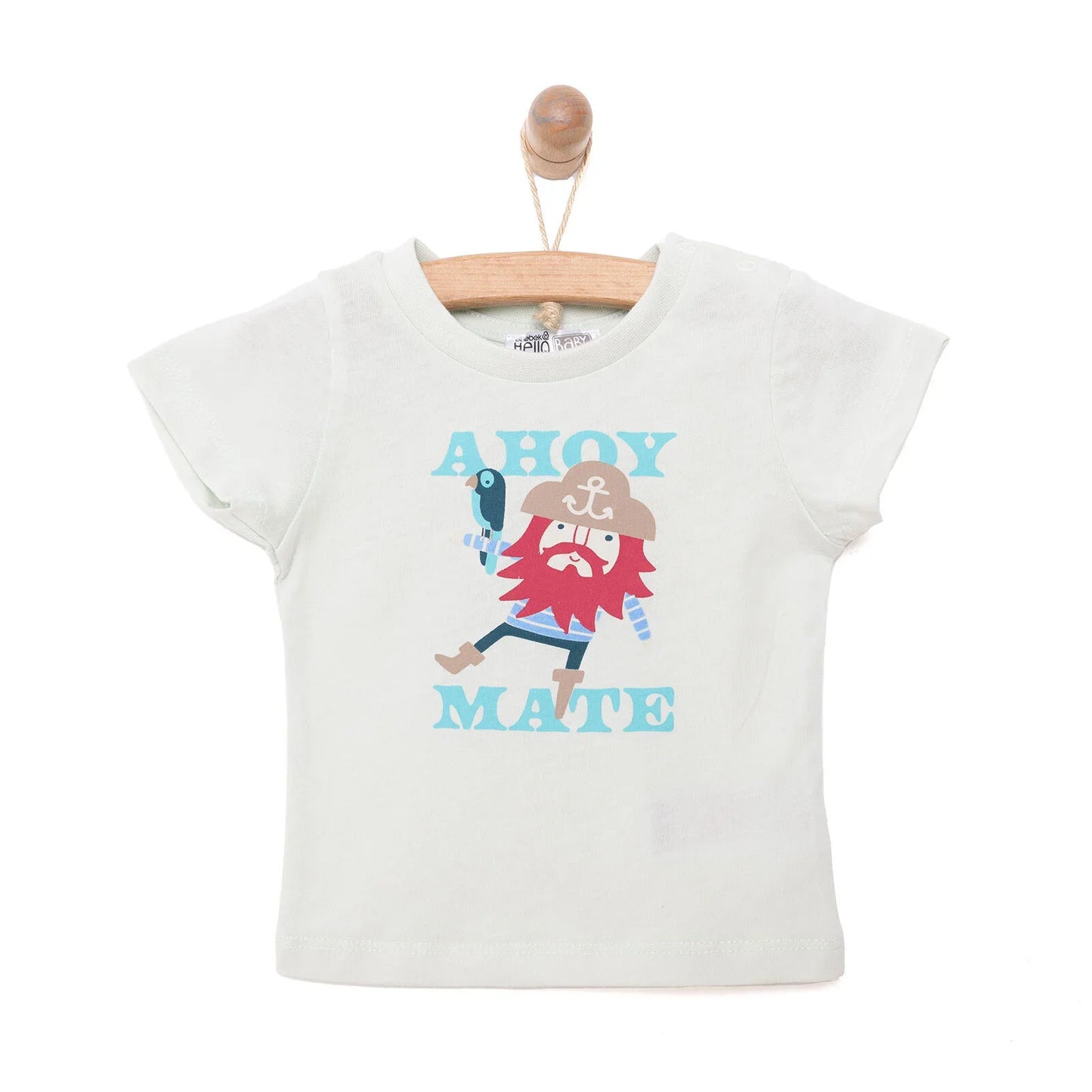 HelloBaby Basic Pirate Printed Tshirt - Green