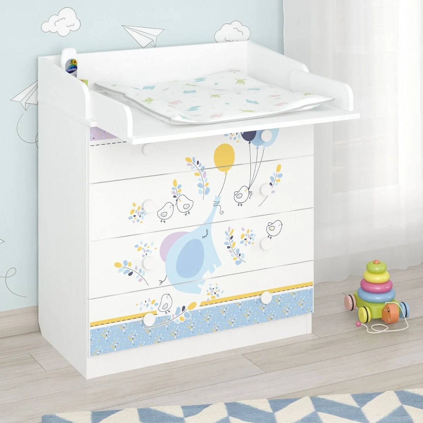Shefa Kids 800 Changing Dresser - Elephant