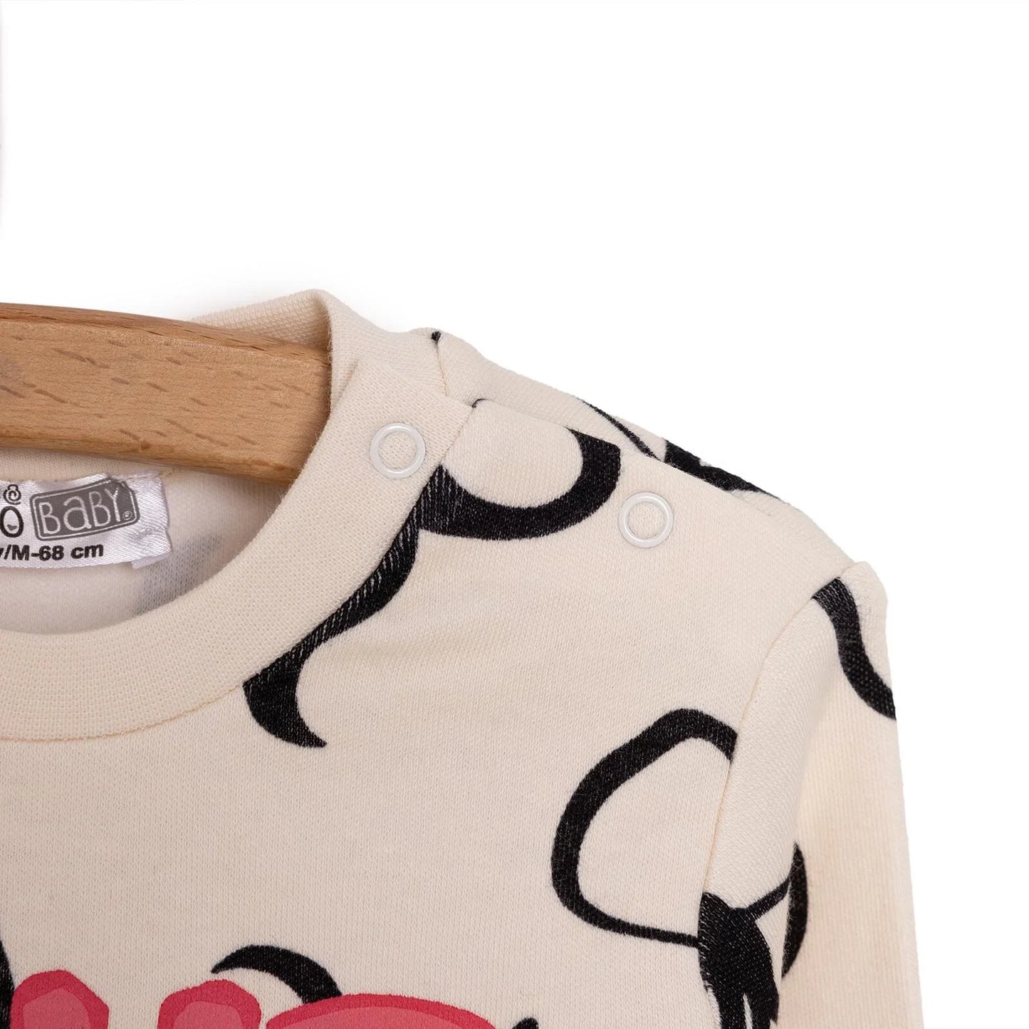 HelloBaby Basic Girl Bow Printed Jogging Set