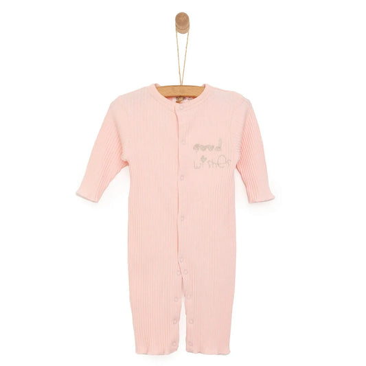 Bebetto Newborn Good Wishes Jumpsuit - Pink