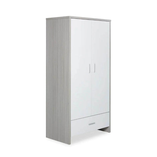 Ickle Bubba Pembrey Wardrobe - Ash Grey & White