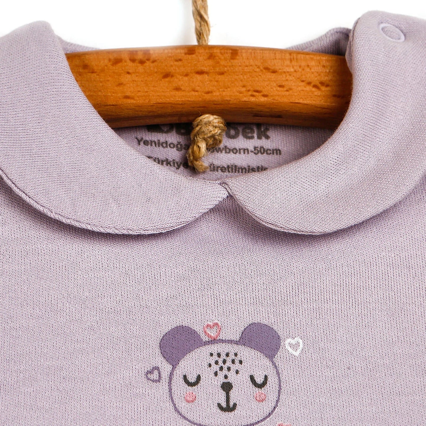 Bebbek Baby Girl 5 pcs Newborn Gift Starter Set - Purple