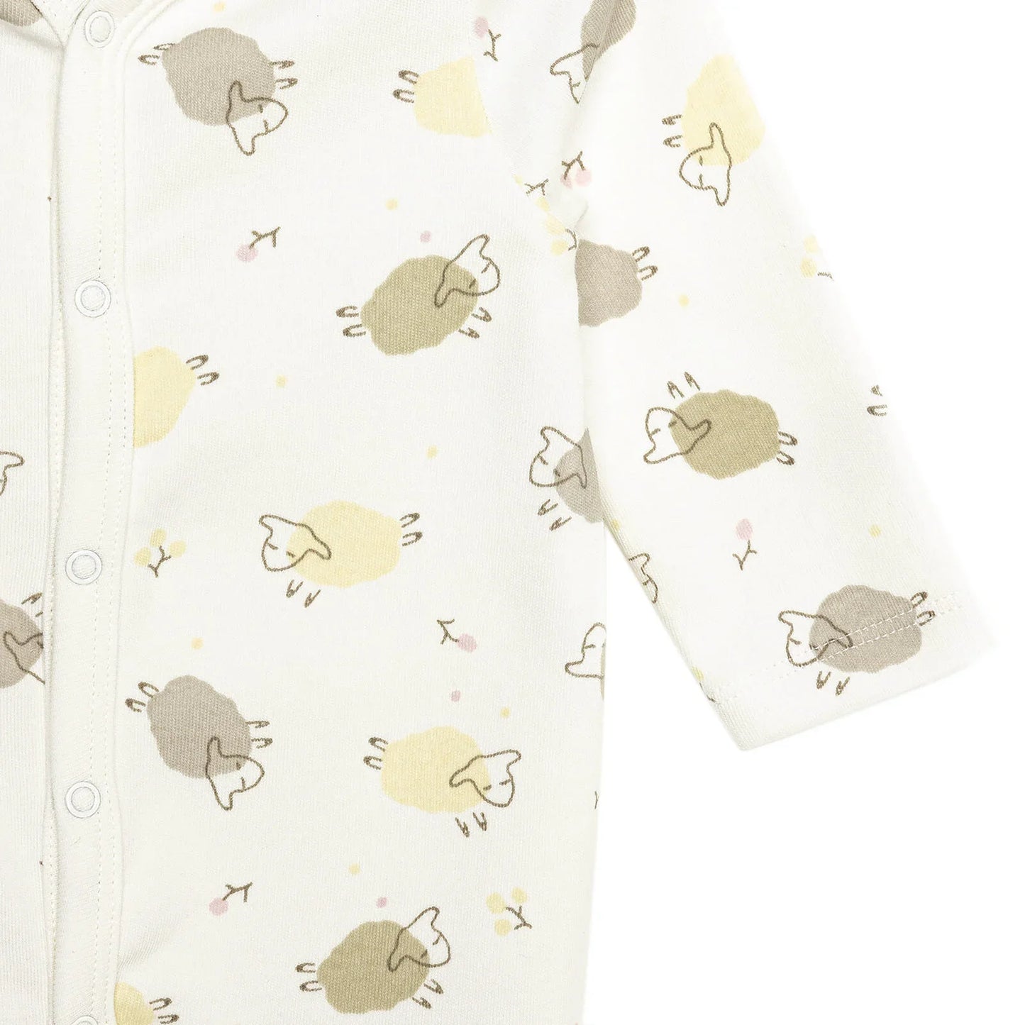 HelloBaby Footed Jumpsuit with Hat - Ecru