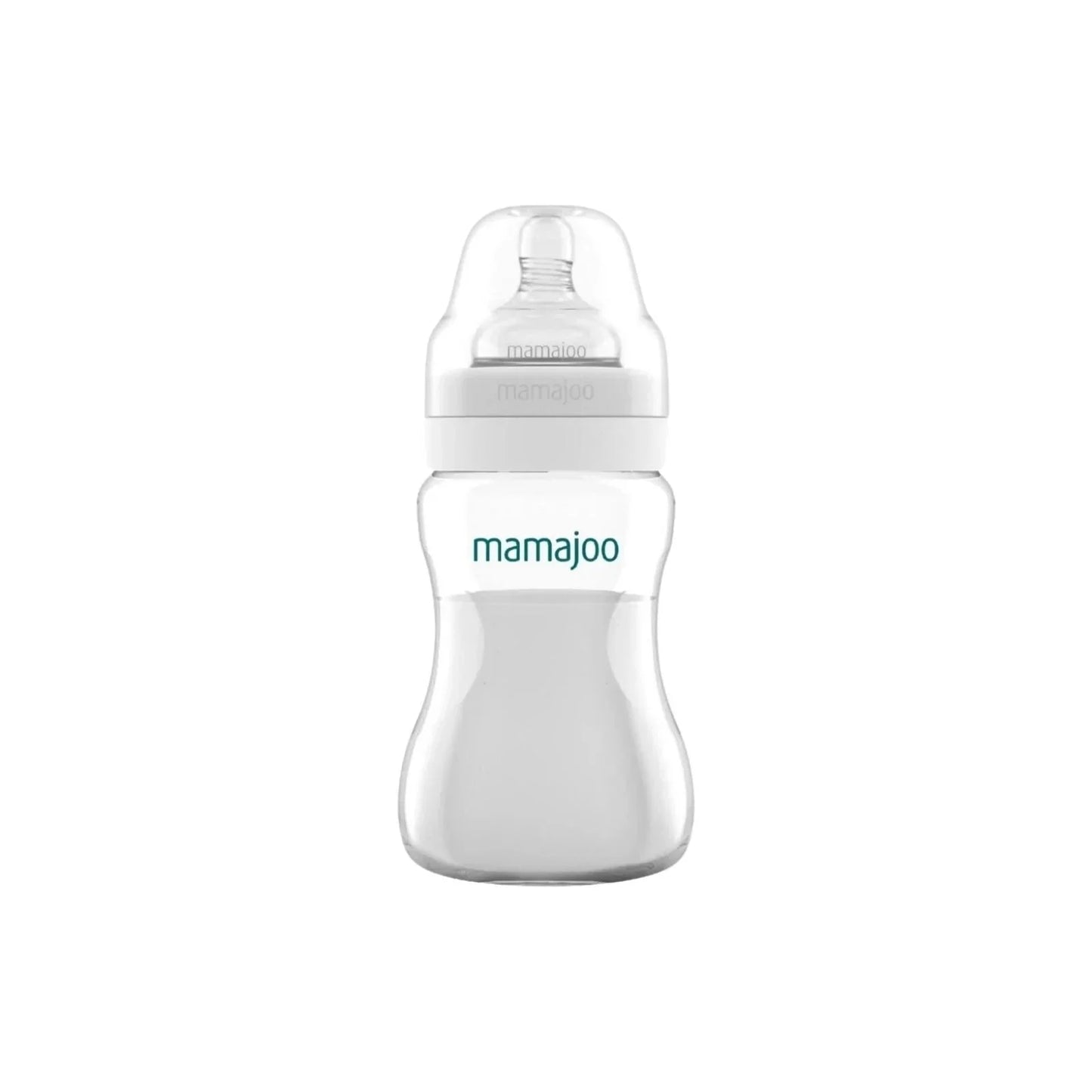 Mamajoo Anti-Colic PP Baby Bottle Medium Flow 6+ months 250ml - Silver
