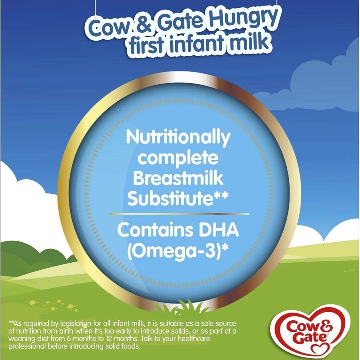 Cow and Gate 1 Hungry Baby Milk Formula 0-6 months 800g