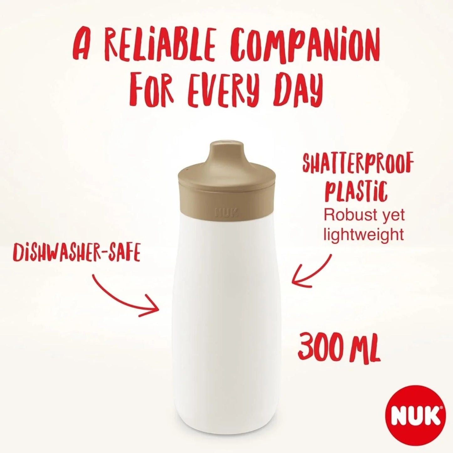 NUK Mini-Mee Sip Cup with Sip Top 9+ months 300ml - Bee