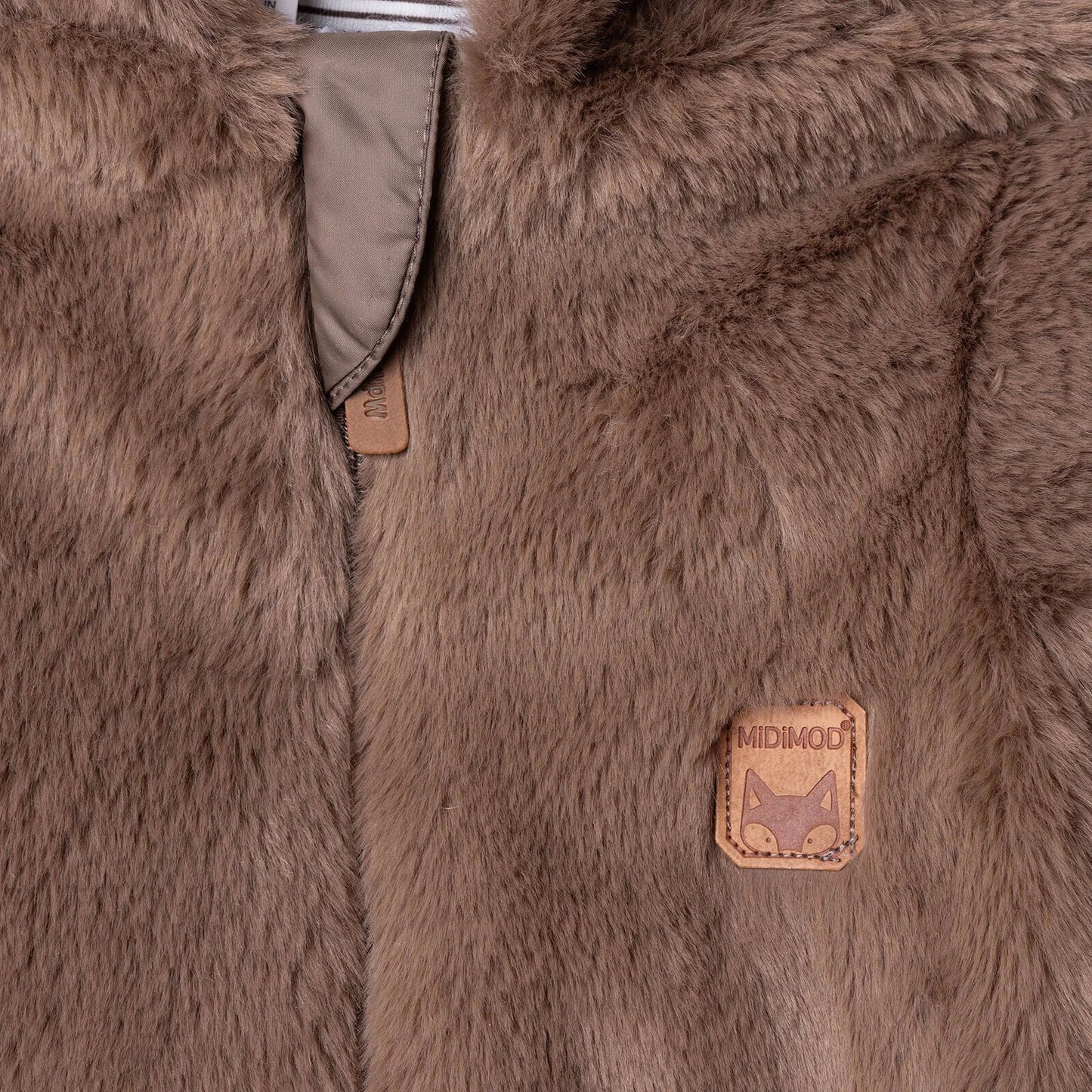 Midimod Newborn Welsoft Footed Jumpsuit - Brown