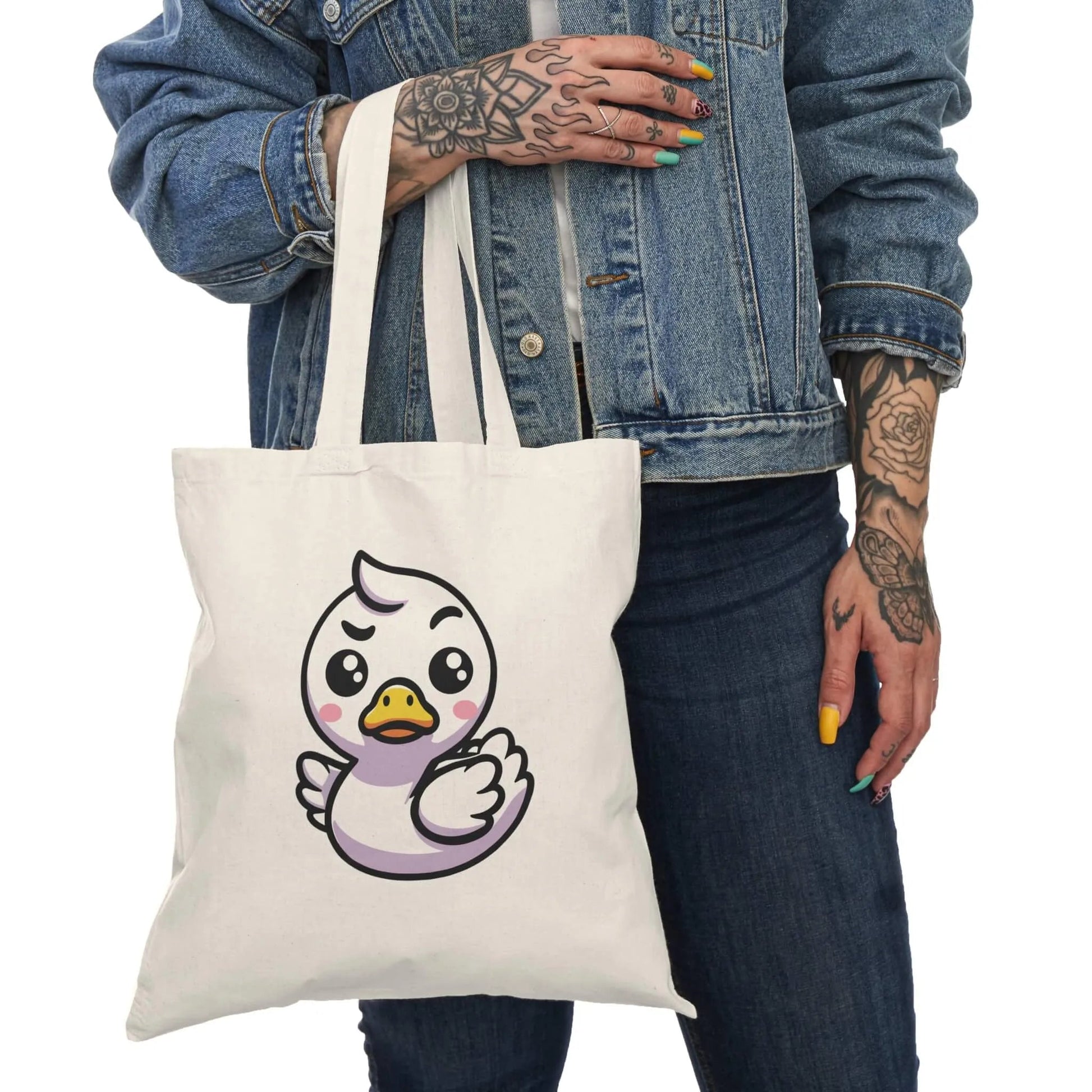 Feisty Swan Tote – Bold Recycled Cotton Bag - mezetto KEOLIX KEOLIX