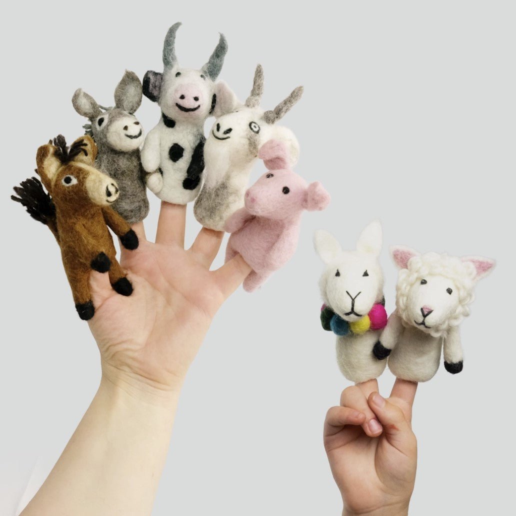 Felt Finger Puppets - Barnyard Buddies - mezetto Baby&More Baby&More