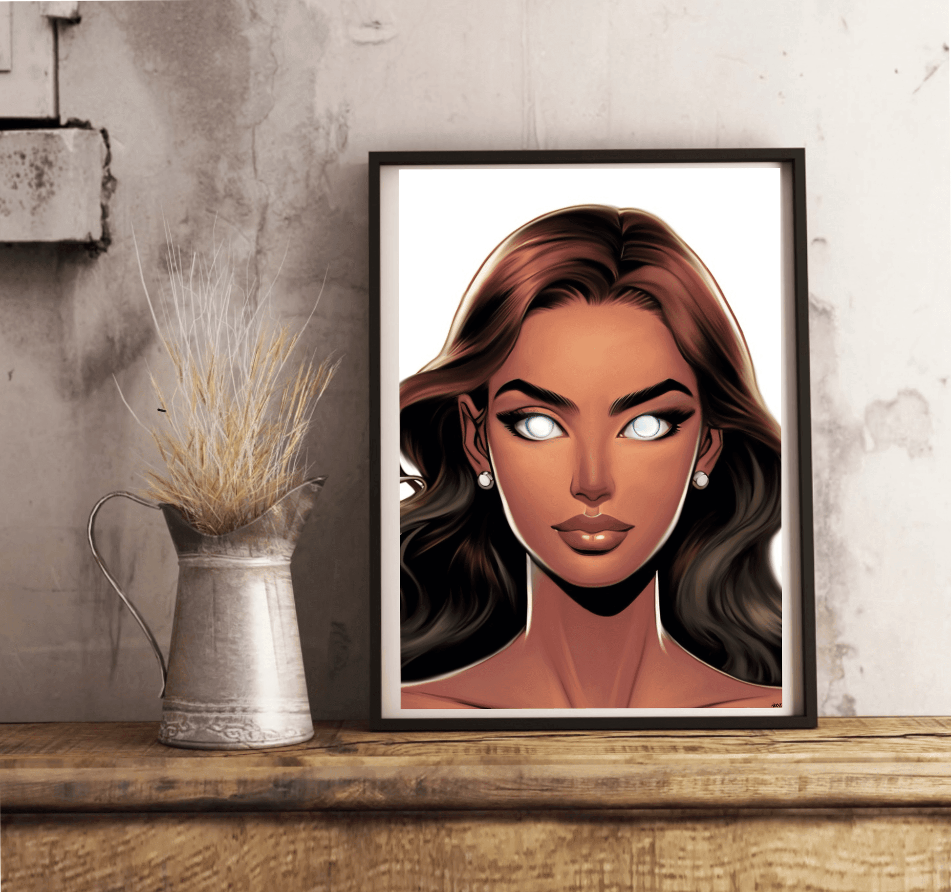 Female Gaze Art Print | Empowering Feminine Wall Decor - mezetto KEOLIX KEOLIX