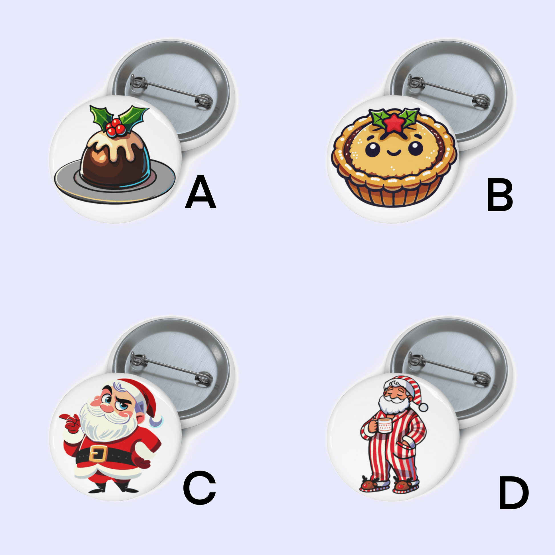 Festive Christmas Pin Badges - mezetto KEOLIX KEOLIX