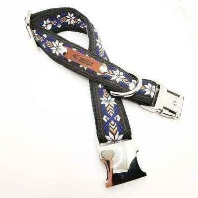 Finnigan Designer Dog Collar (Floral Collection) Large - mezetto