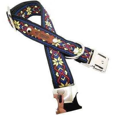 Finnigan Designer Dog Collar (Floral Collection) Large - mezetto