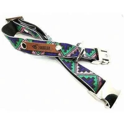 Finnigan Designer Dog Collar: Personalised ZigZag Charm-3