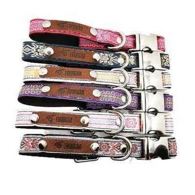 Finnigan Designer Dog Collar: Stylish Vintage Charm-0