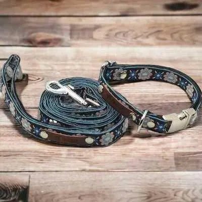 Finnigan's Handcrafted Designer Dog Collar Set-0