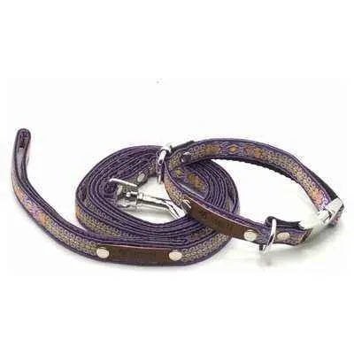 Finnigan's Luxe Chic Cotton Dog Lead - mezetto