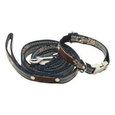 Finnigan's Luxury Pup Lead with Customised Metallic Buckle-3