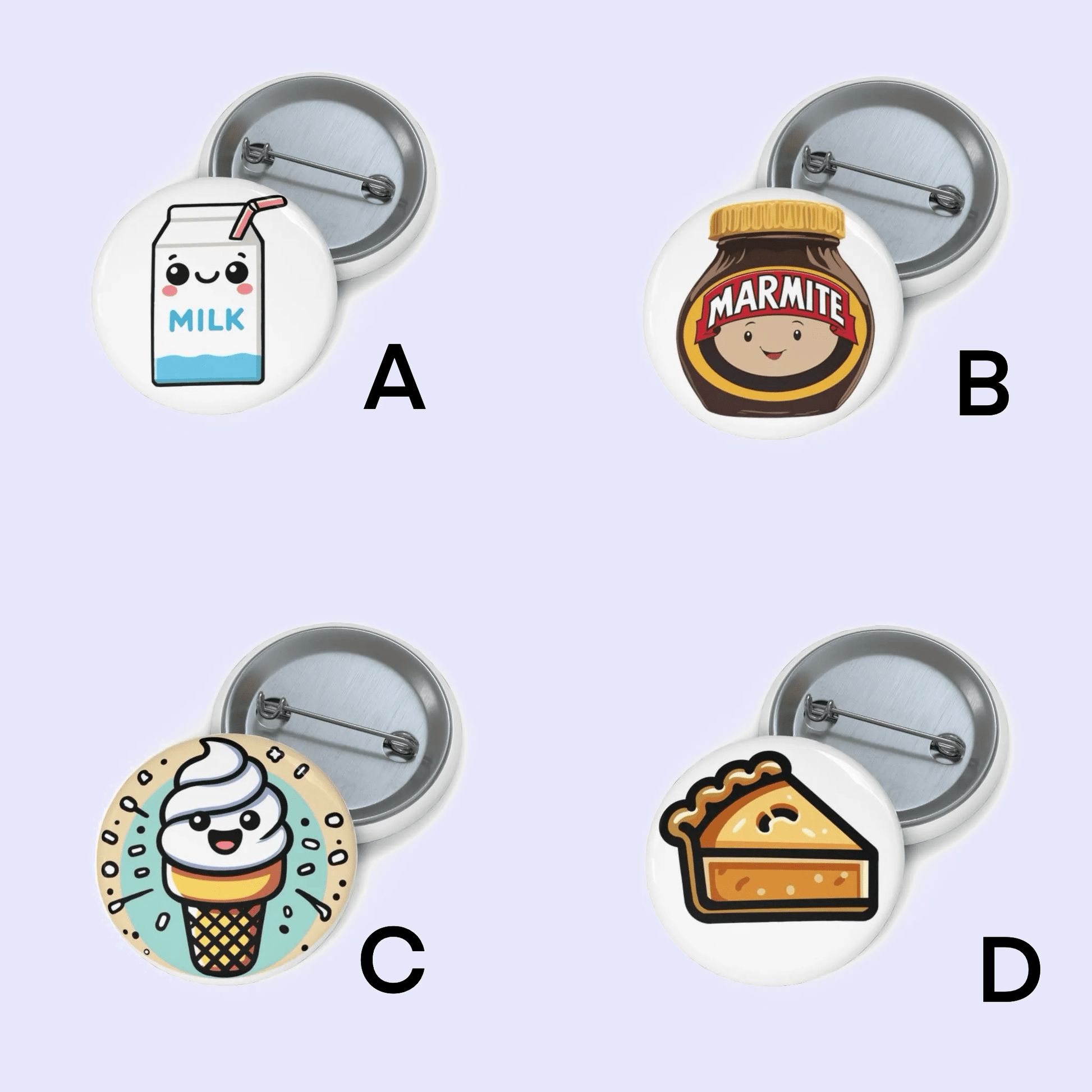 Foodie Pin Badge Bundle - mezetto KEOLIX KEOLIX
