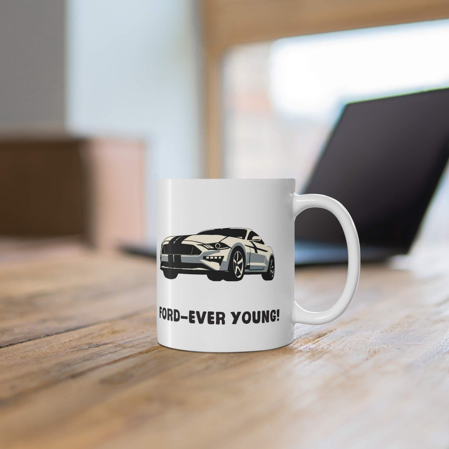 Ford - Ever Young – Funny Mug for Car Lovers - mezetto KEOLIX KEOLIX