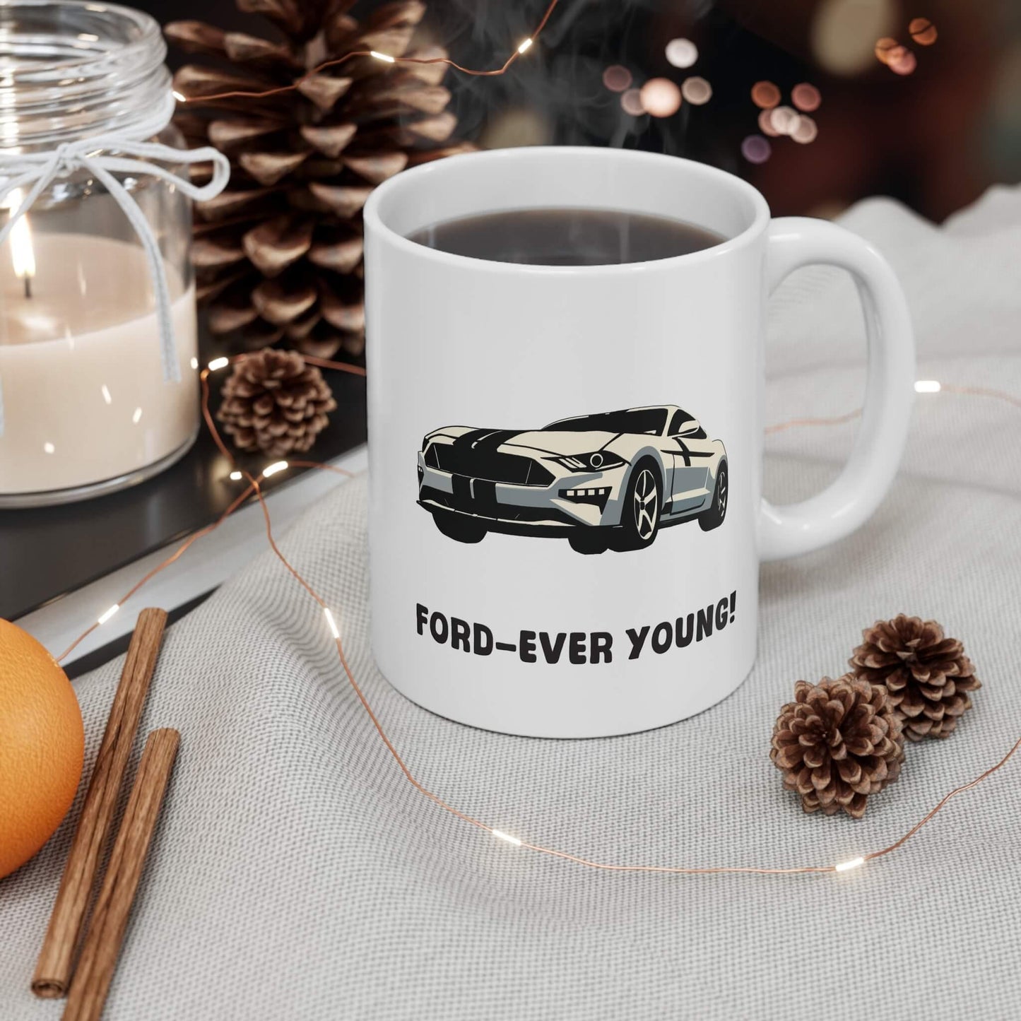 Ford - Ever Young – Funny Mug for Car Lovers - mezetto KEOLIX KEOLIX