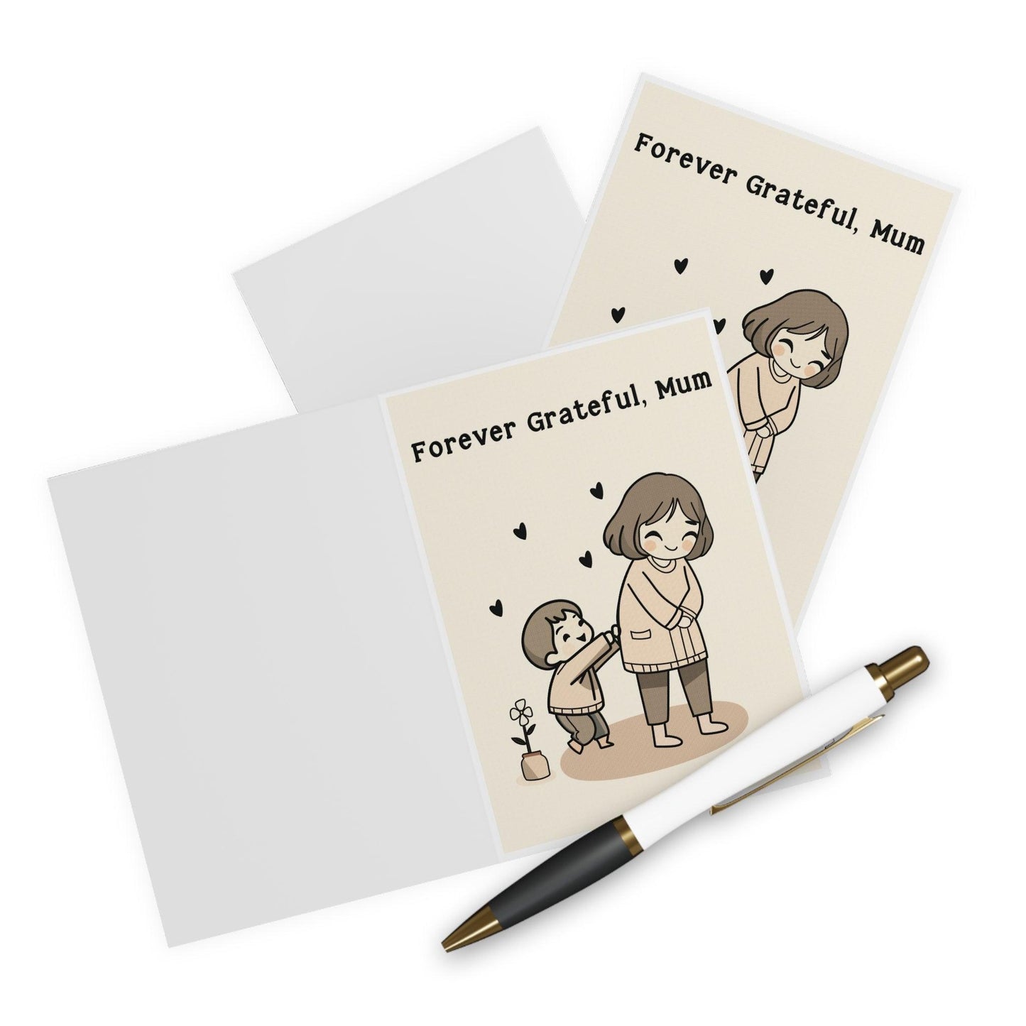 Forever Grateful Mum/Mom – Elegant Mother's Day Card - mezetto KEOLIX KEOLIX
