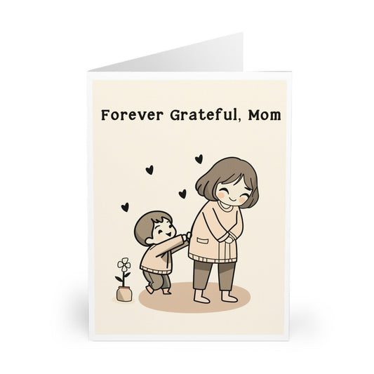Forever Grateful Mum/Mom – Elegant Mother's Day Card - mezetto KEOLIX KEOLIX