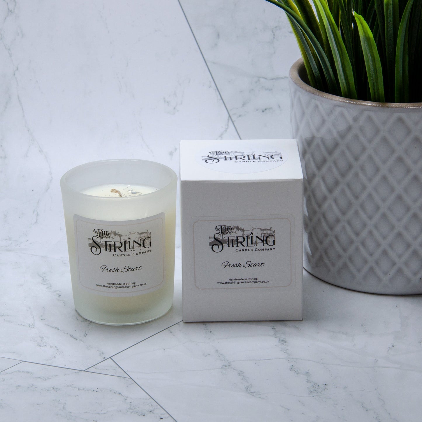 Fresh Start - Small Candle - mezetto Shopify Collective The Stirling Candle Company