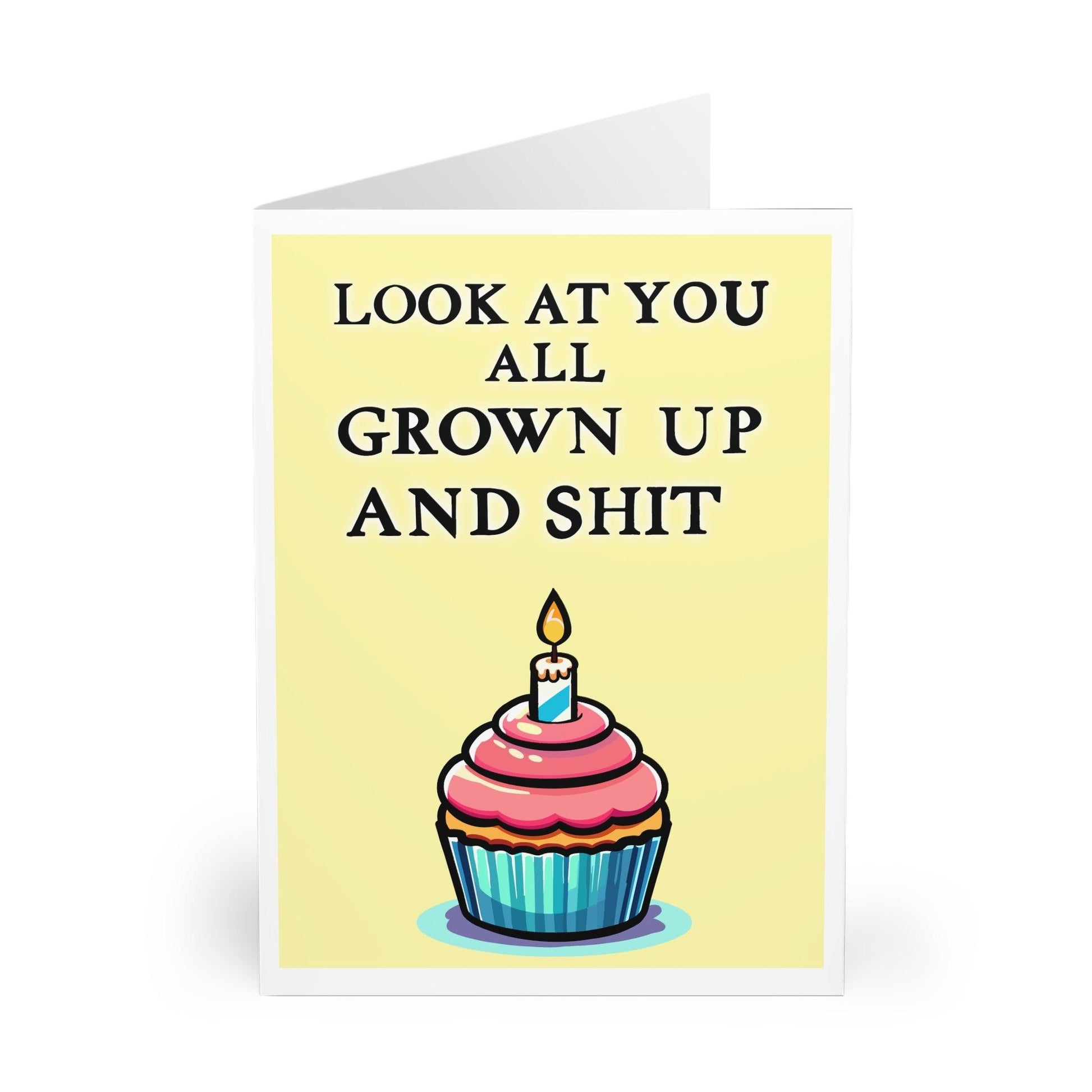 Funny Birthday Card | Grown Up and Shit - mezetto KEOLIX KEOLIX