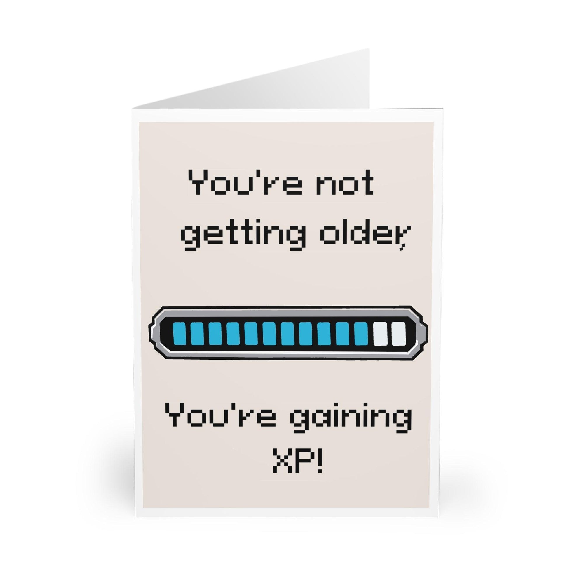 Funny Level - Up Birthday Card – Gamer XP Bar Design - mezetto KEOLIX KEOLIX